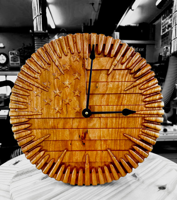 Bullet Flag Clock